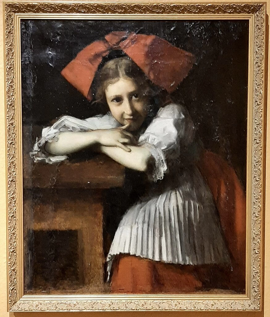 Ritratto di ragazza con fiocco